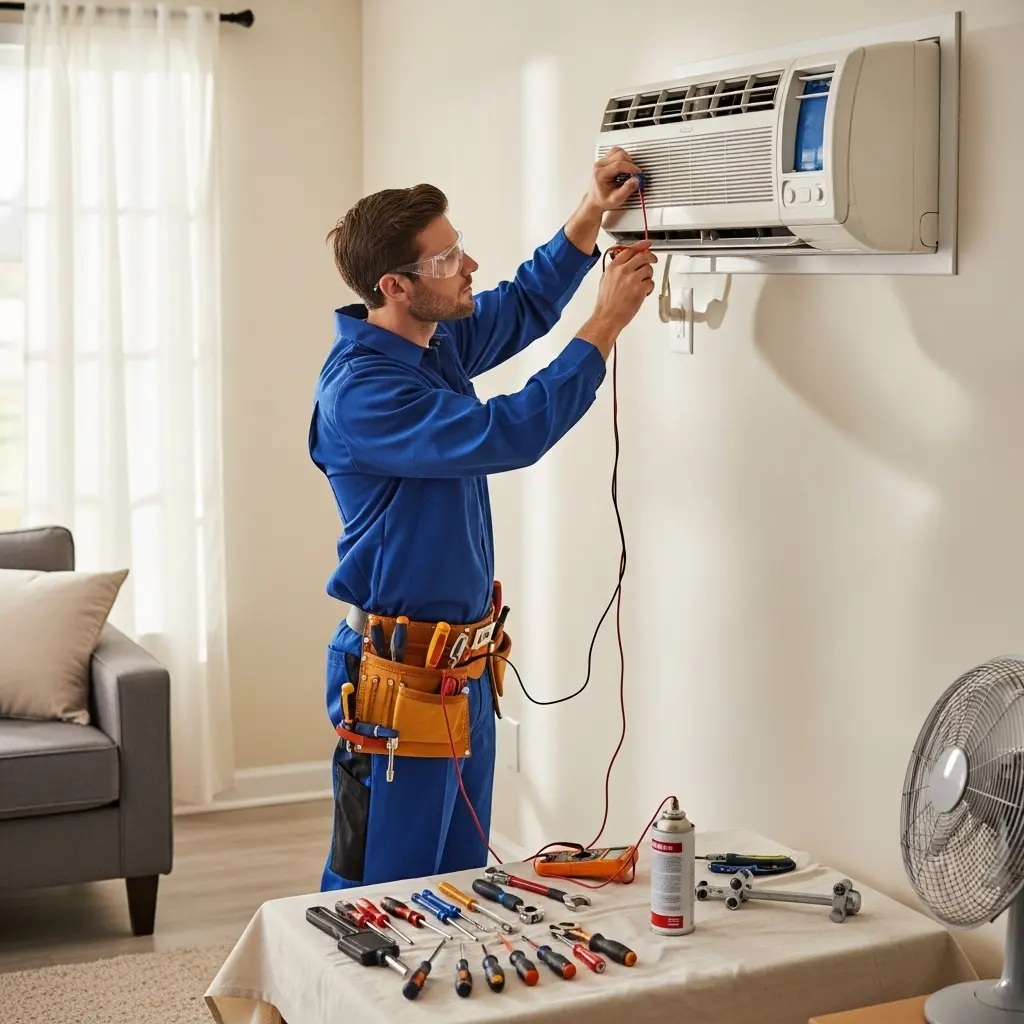 Kırkağaç Simfer Simfer klima gaz dolumu ve bakım – Enerji verimliliği artırıldı. - Teknik servis örneği